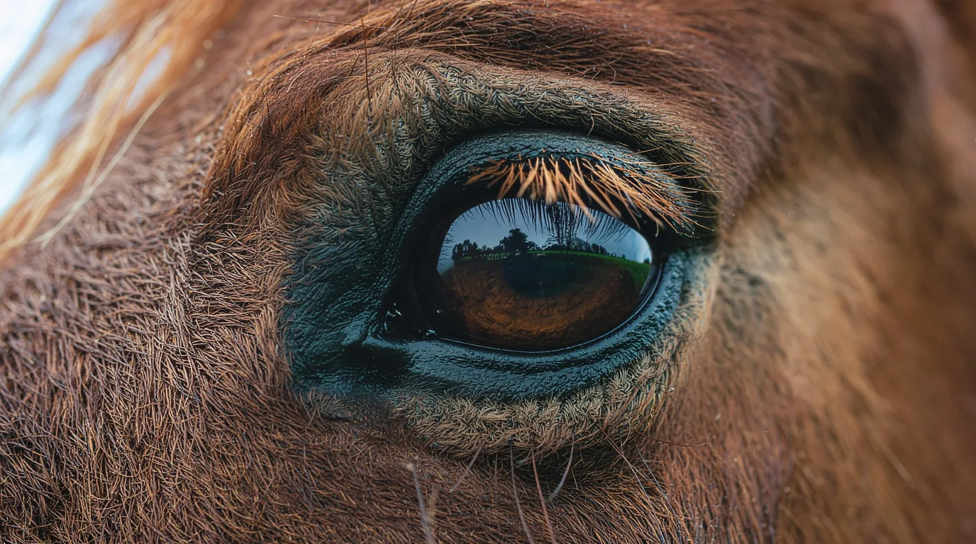 Un regard de cheval au Écuries de Brandalou, Beaumontois en Périgord